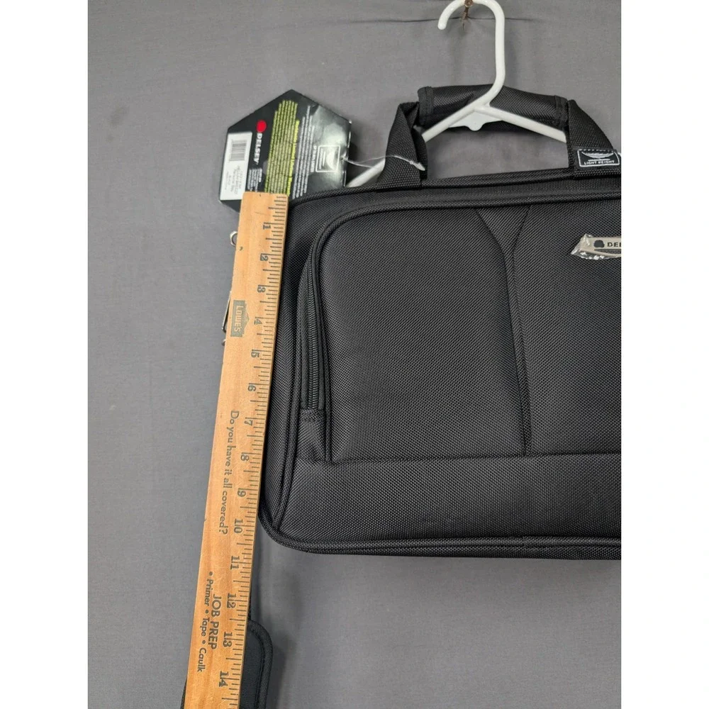Delsey Helium Breeze Personal Bag Black 12319 BK‎ Travel Laptop Briefcase